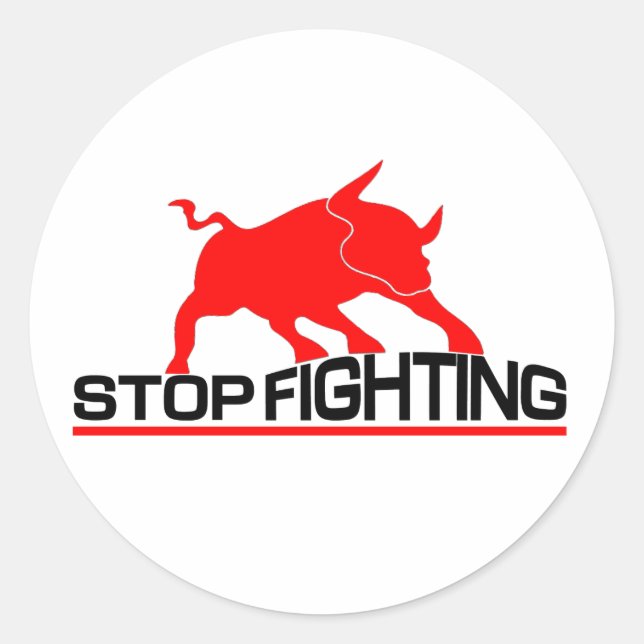 Sticker Rond Lutte contre les bulles (Devant)