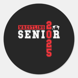 Sticker Rond Lutte de nuit senior lutte senior seniors 2025 Gra