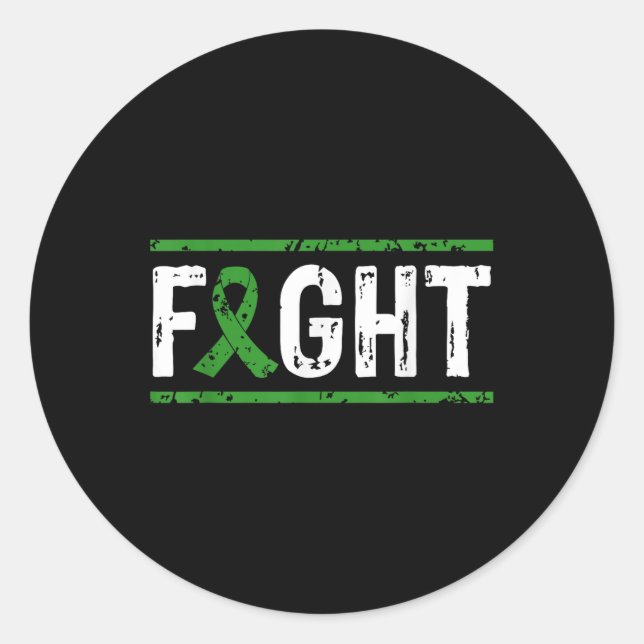 Sticker Rond Lutte de sensibilisation au cancer des yeux Cancer (Devant)