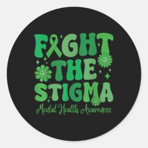 Sticker Rond Lutter Contre La Stigma Leopard Sensibilisation À