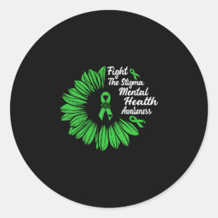 Sticker Rond Lutter contre la stigmatisation _ Mois de la sensi