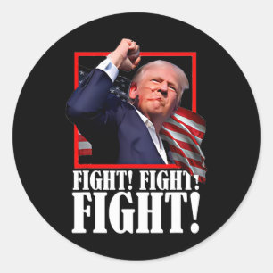 Sticker Rond Lutter contre le Butler Pennsylvanie Trump Rassemb