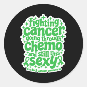 Sticker Rond Lutter contre le cancer Chemo Toujours Y Bile Duct