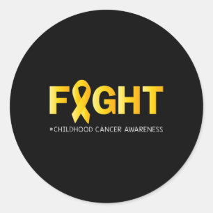 Sticker Rond Lutter contre le cancer chez les enfants Sensibili