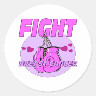 Sticker Rond Lutter contre le cancer du sein