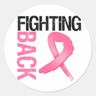 Sticker Rond Lutter contre le cancer du sein