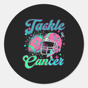 Sticker Rond Lutter contre le cancer du sein métastatique Footb