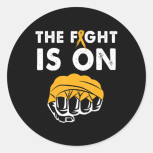 Sticker Rond Lutter Pour La Sensibilisation À La Leucémie Cadea