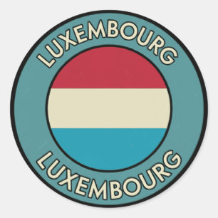 Sticker Rond Luxembourg
