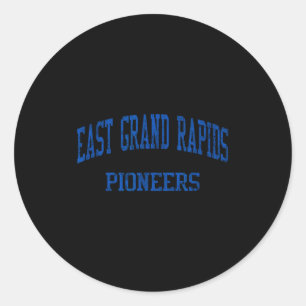 Sticker Rond Lycée East Grand Rads Hs Grand Rads Mi Vinta