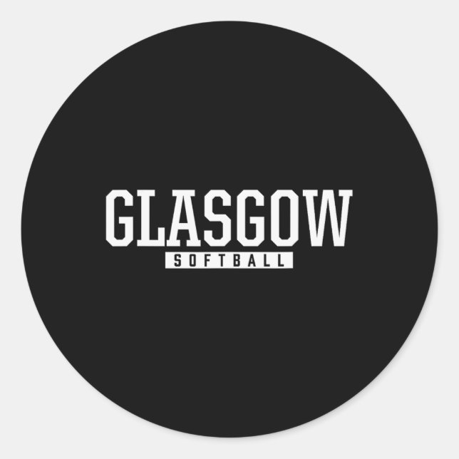 Sticker Rond Lycée Glasgow Softll  (Devant)