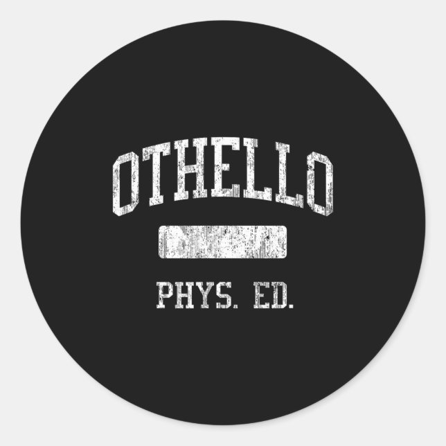 Sticker Rond Lycée Othello Hs Othello Wa Éducation Physique  (Devant)