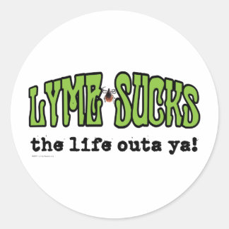 Sticker Rond Lyme Sucks