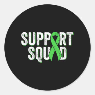Sticker Rond Lymphome non hodgkinien Suprt Squad - Vert Citron