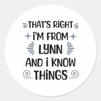 Sticker Rond Lynn, Massachusetts