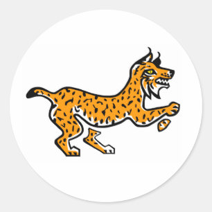 Sticker Rond LYNX ibérique - Animaux en voie de disparition - N
