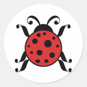 Sticker Rond Lyrical Ladybug