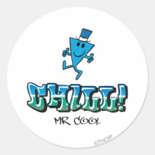 Sticker Rond M. Cool Chilling Out