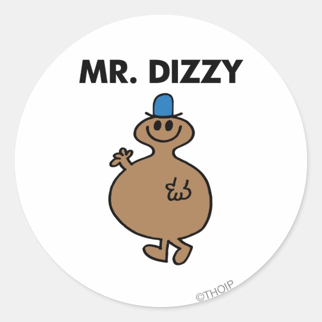Sticker Rond M. Dizzy | Pose classique (Devant)