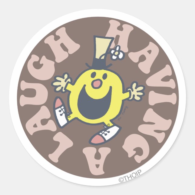 Sticker Rond M. Funny Rire (Devant)
