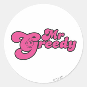 Sticker Rond M. Greedy Se Repose Au G