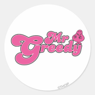 Sticker Rond M. Greedy Se Retient Autour