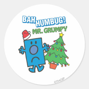 Sticker Rond M. Grumpy   Bah Humbug