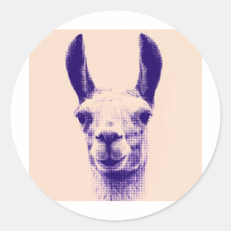 Sticker Rond M. Llama