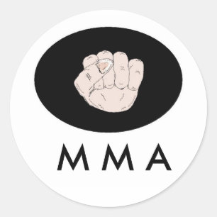 Sticker Rond M M A Design