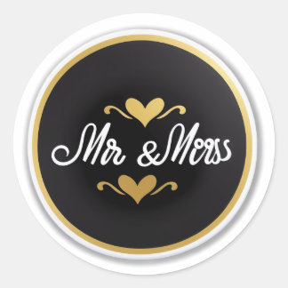 Sticker Rond M. & Mme