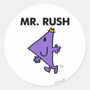 Sticker Rond M. Rush   Rythme rapide