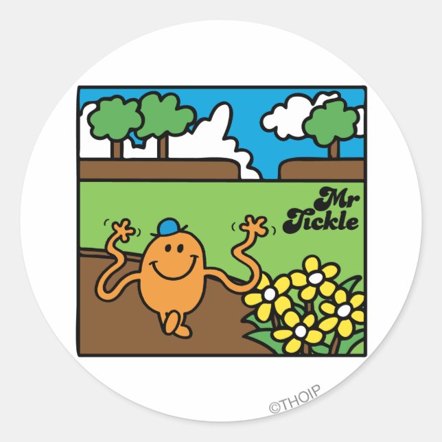 Sticker Rond M. Tickle | Amusement extérieur (Devant)