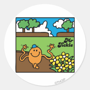 Sticker Rond M. Tickle Amusement extérieur