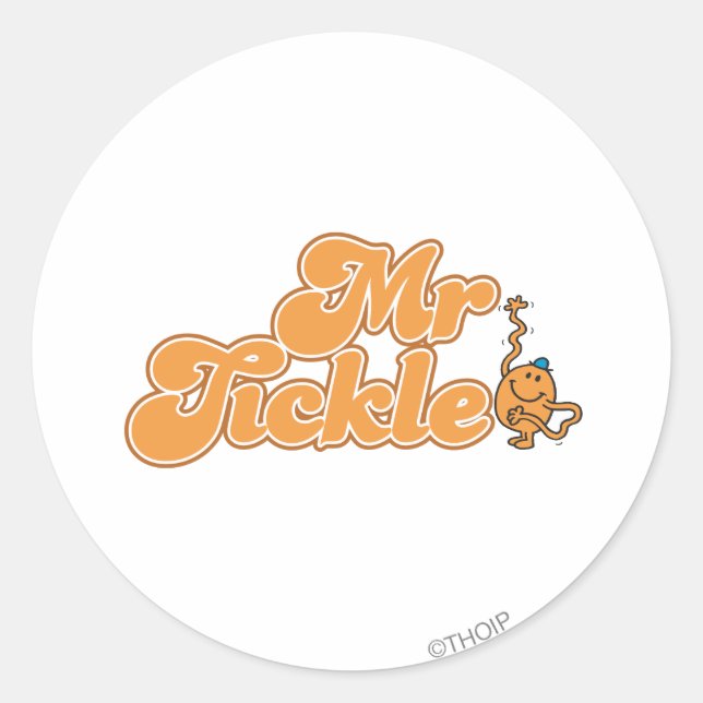Sticker Rond M. Tickle | Bonjour longue vague (Devant)