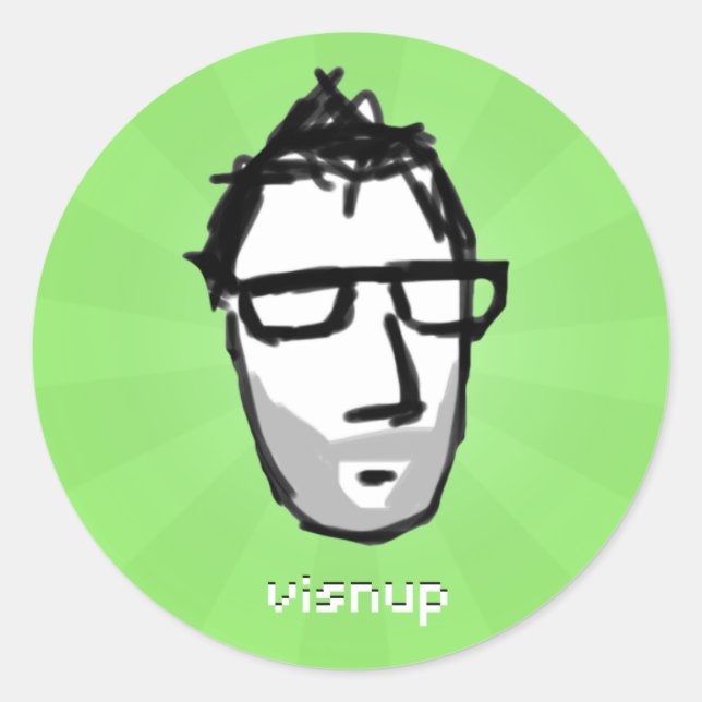 Sticker Rond m vert 2 (Devant)