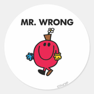 Sticker Rond M. Wrong Classic