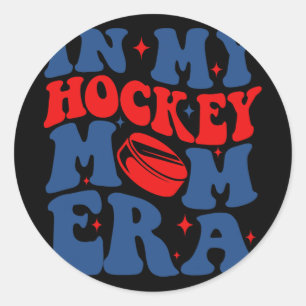 Sticker Rond Ma maman de hockey Era Super de hockey sur glace M