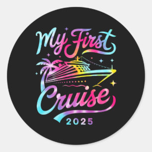 Sticker Rond Ma première croisière 2025 Vacation Matching Famil