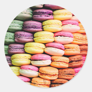 Sticker Rond Macaron français