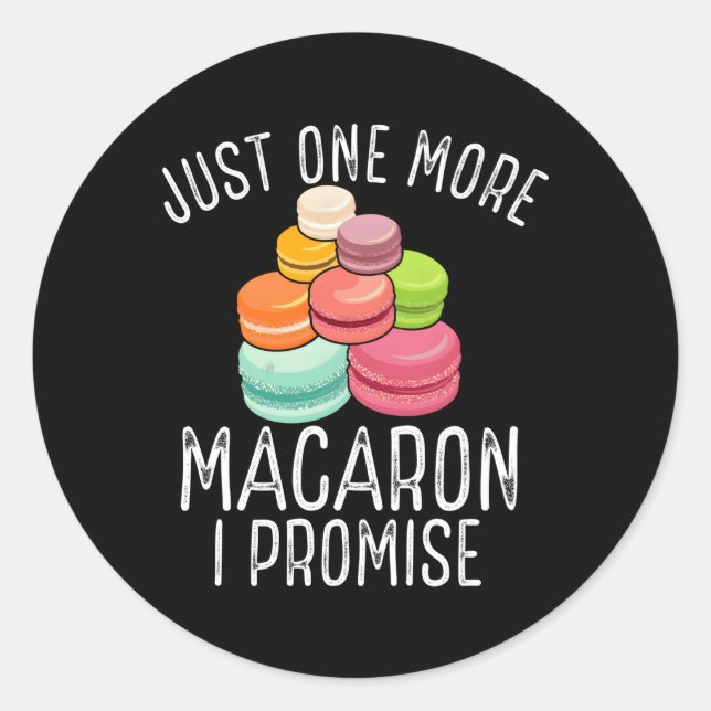 Sticker Rond Macaron Macaron à Paris (Devant)