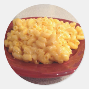 Sticker Rond Macaroni et fromage