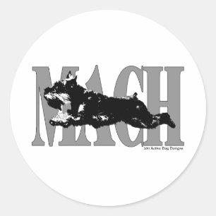 Sticker Rond MACH Schnauzer