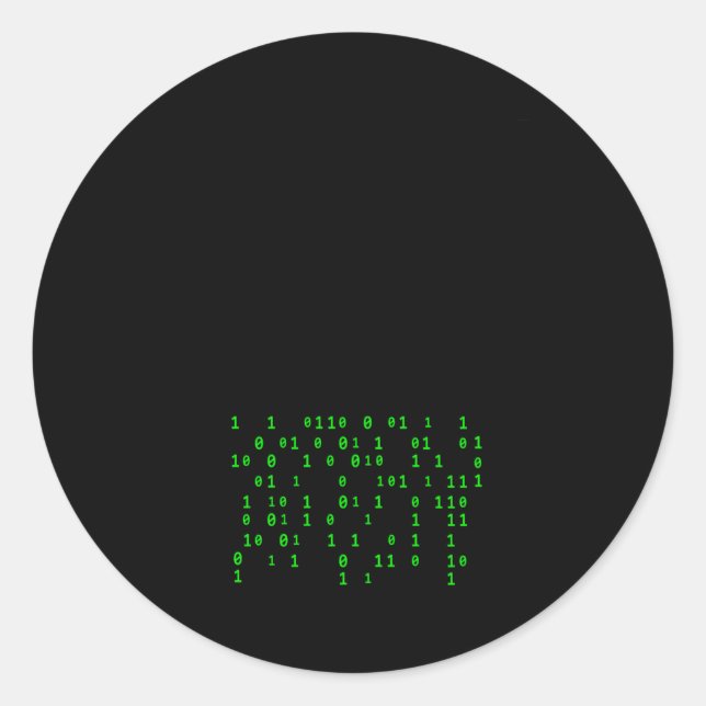 Sticker Rond Machine Ai Learning Les développeurs Techie Généré (Devant)