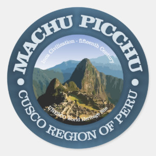 Sticker Rond Machu Picchu