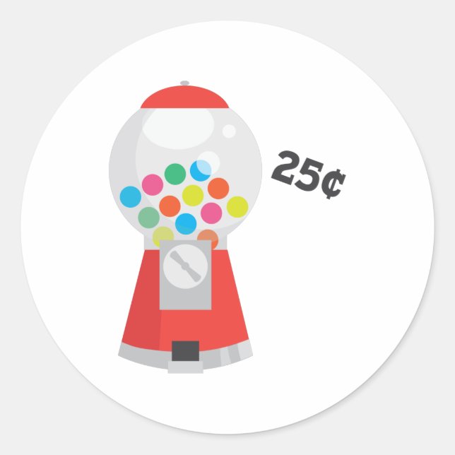 Sticker Rond Macine de gumball (Devant)