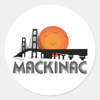 Sticker Rond Mackinac