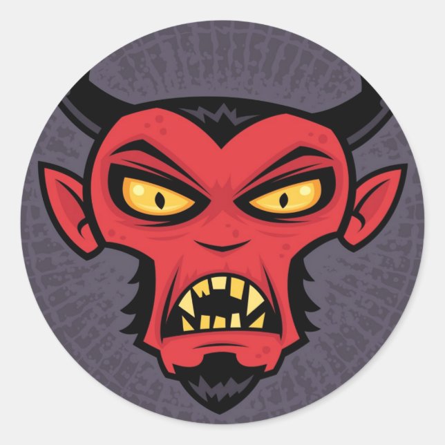 Sticker Rond Mad Devil (Devant)