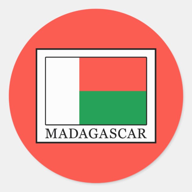 Sticker Rond Madagascar (Devant)