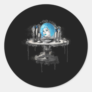 Sticker Rond Madame Fortune Teller