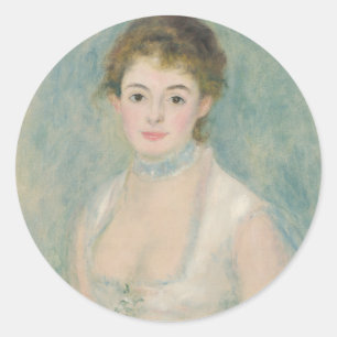 Sticker Rond Madame Henriot par Auguste Renoir